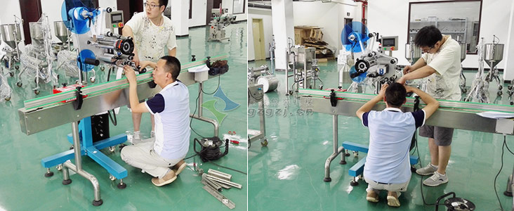 配線式貼標(biāo)機(jī)工廠圖