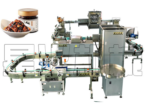 全套辣椒醬灌裝機設備生產線