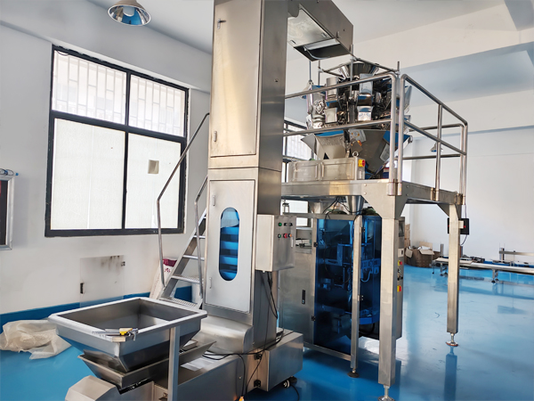 全自動速凍食品包裝機(jī)械實(shí)拍圖